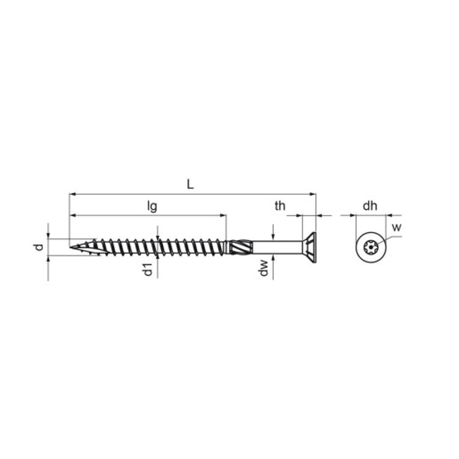Vendita online Vite tps truciolare torx vbu-pro zincata gialla